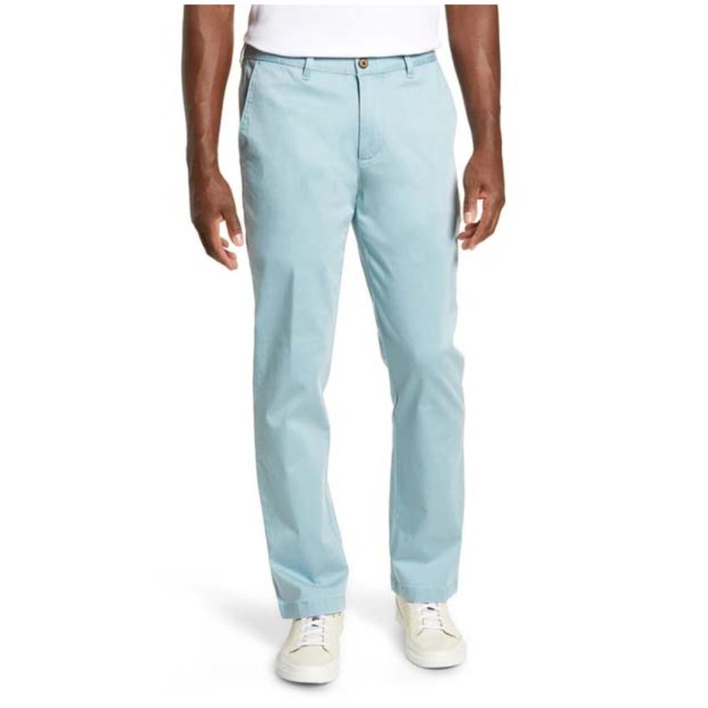 Nwt Tommy Bahama Men's Boracay Flat Front Chino Pants Dark Alpine 34 X 34